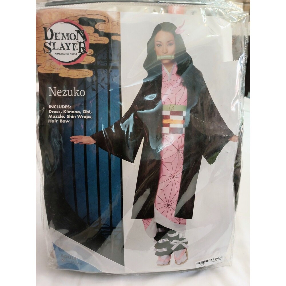 Spirit Demon Slayer Nezuko Adult Costume Small 4-6 New